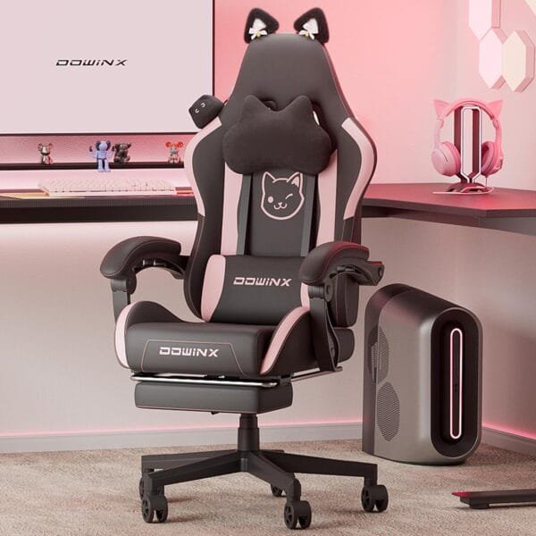 Dowinx Cute Cat Ears Gaming Chair